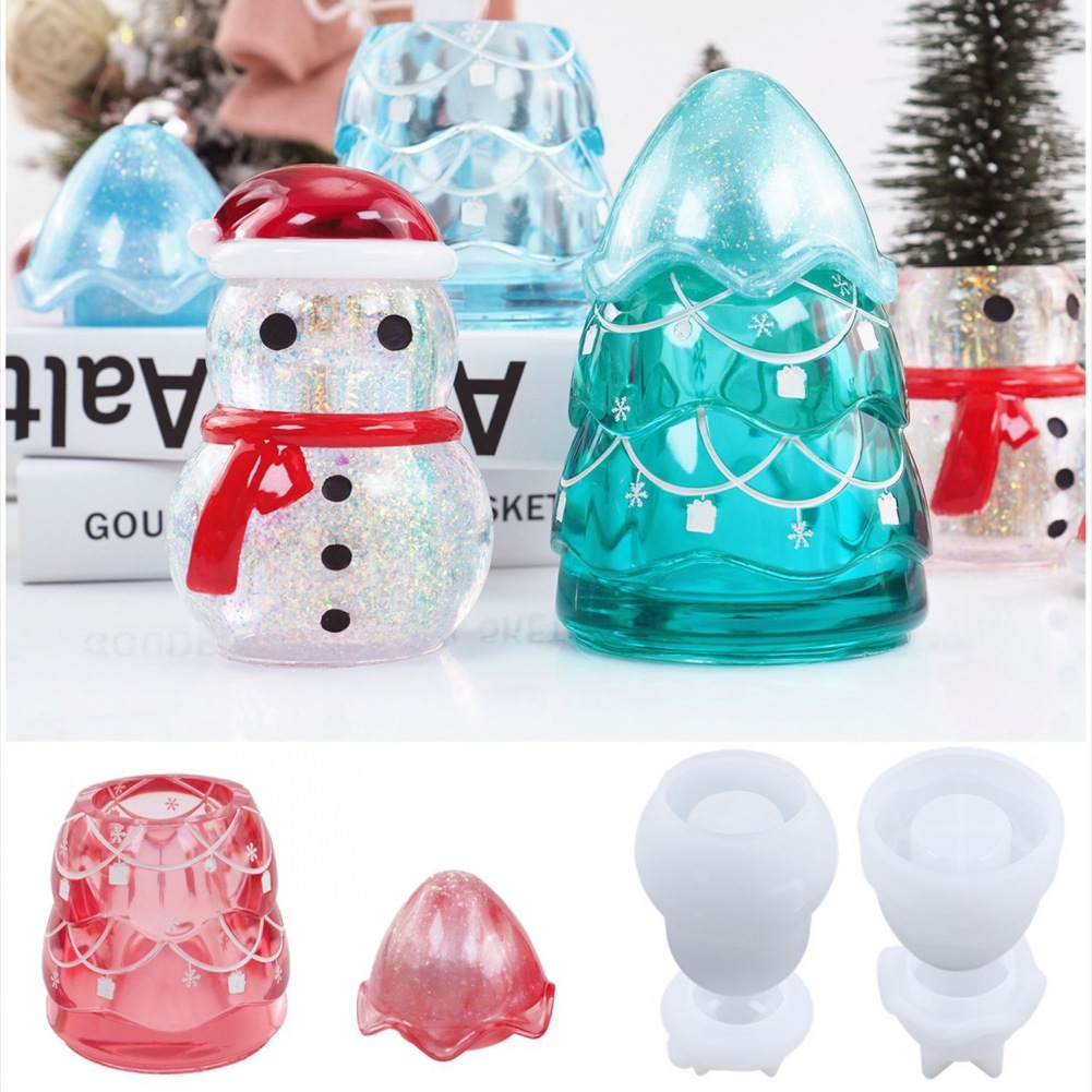 Craft Embellishment Storage - Jarra de armazenamento de natal, resina