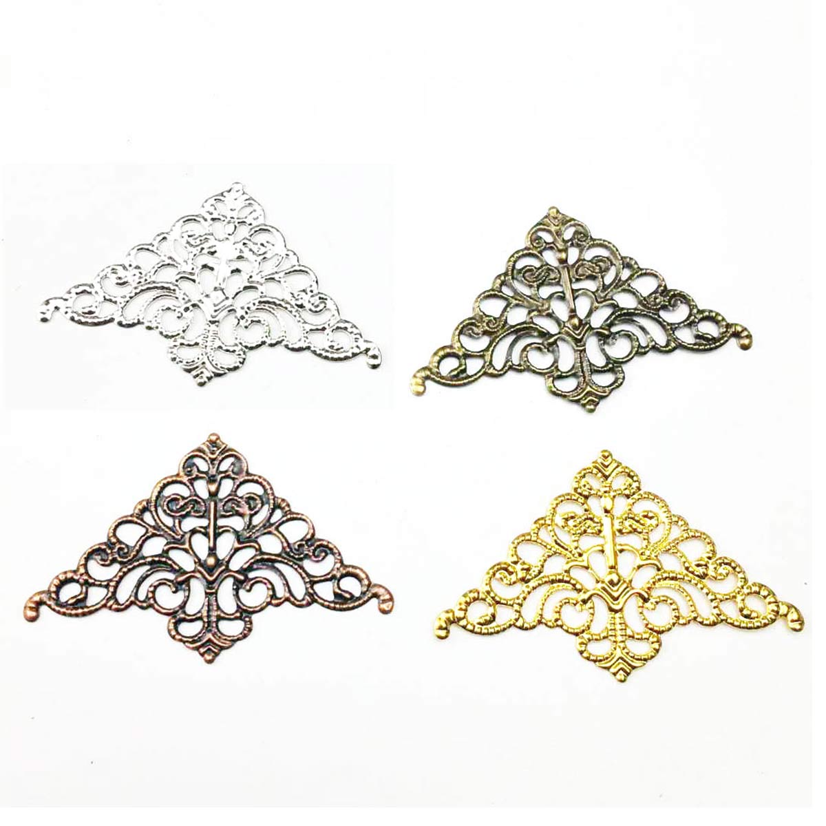 Embellish Craft - 200 Peças de Conectores Ocos Triangulares