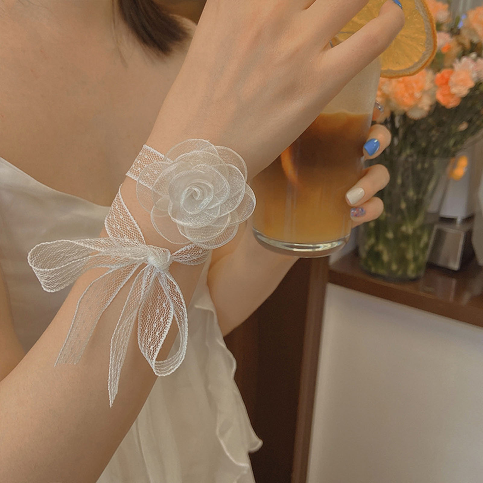 Faixa de cabelo com fita de re - Lace Ribbon Trim avaliação e preço