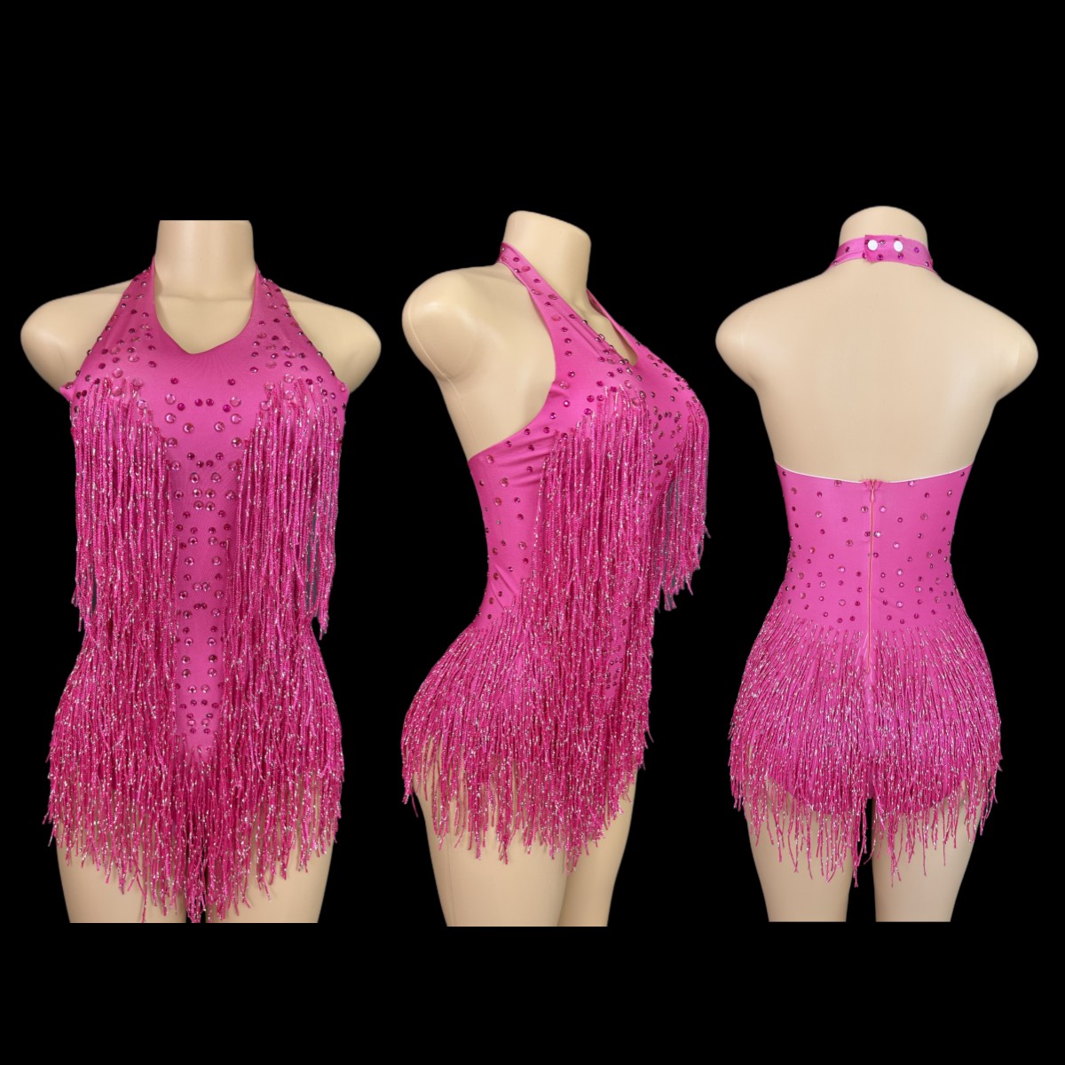 Body feminino com franjas e st - Rhinestone Banding Trim avaliação e preço
