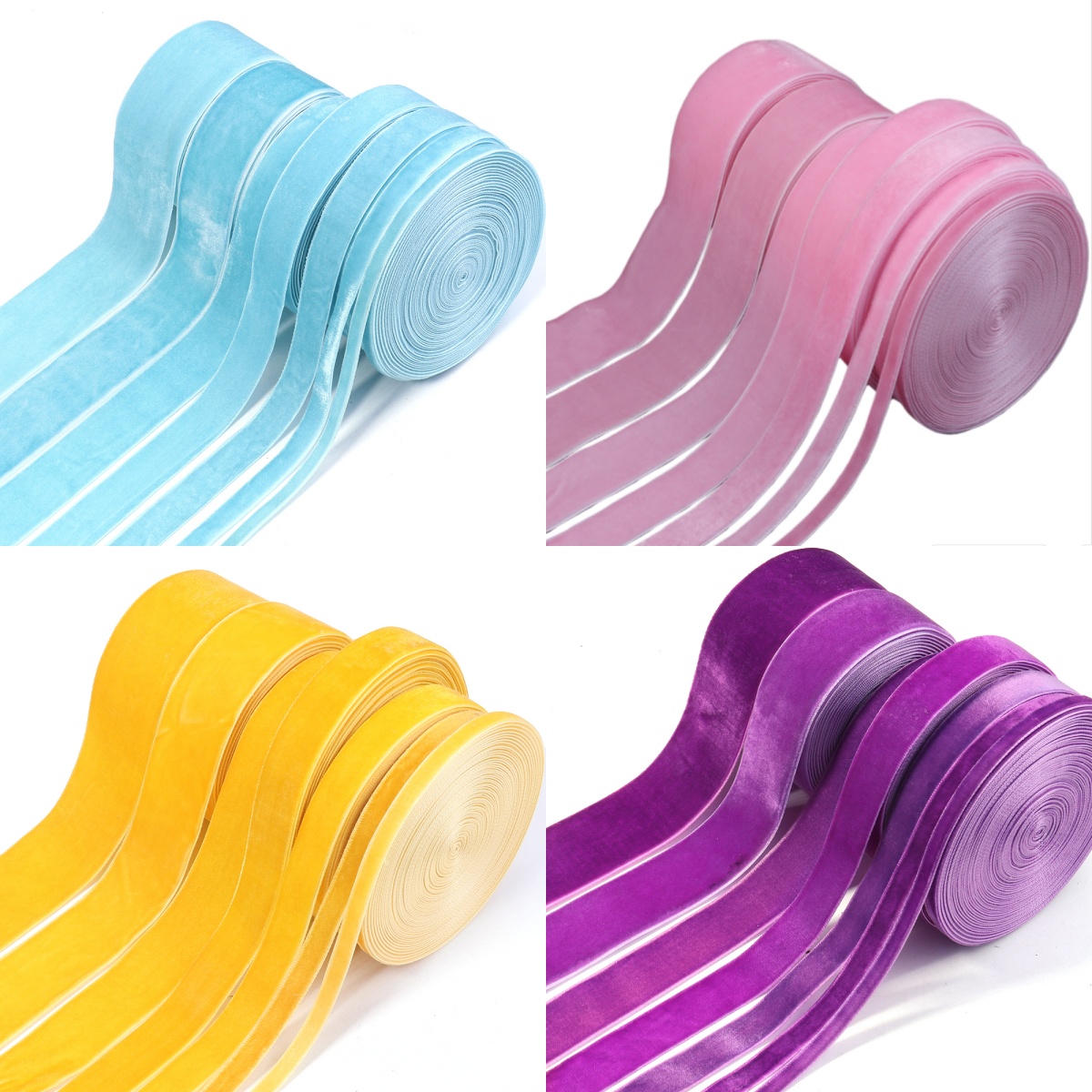 5-10 jardas/rolo fitas de velu - Velvet Ribbon Roll avaliação e preço