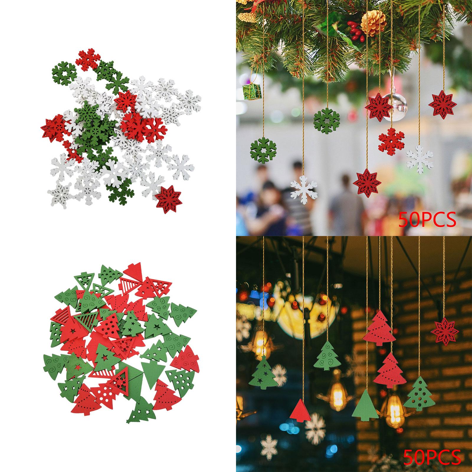 50 Peças de Enfeites de Natal  - Christmas Craft Embellishment avaliação e preço