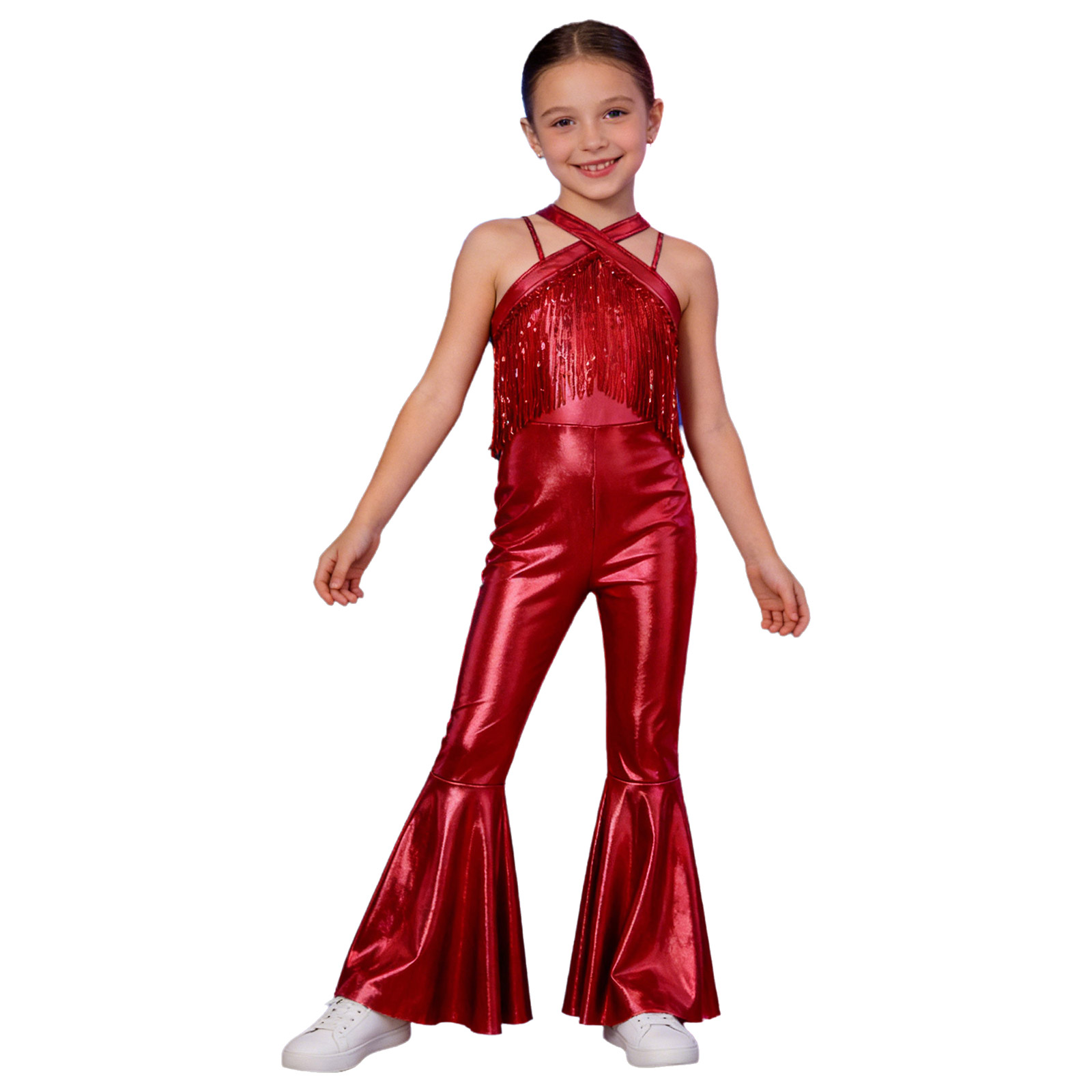 Macacão Infantil Feminino Sem  - Rhinestone Banding Trim avaliação e preço