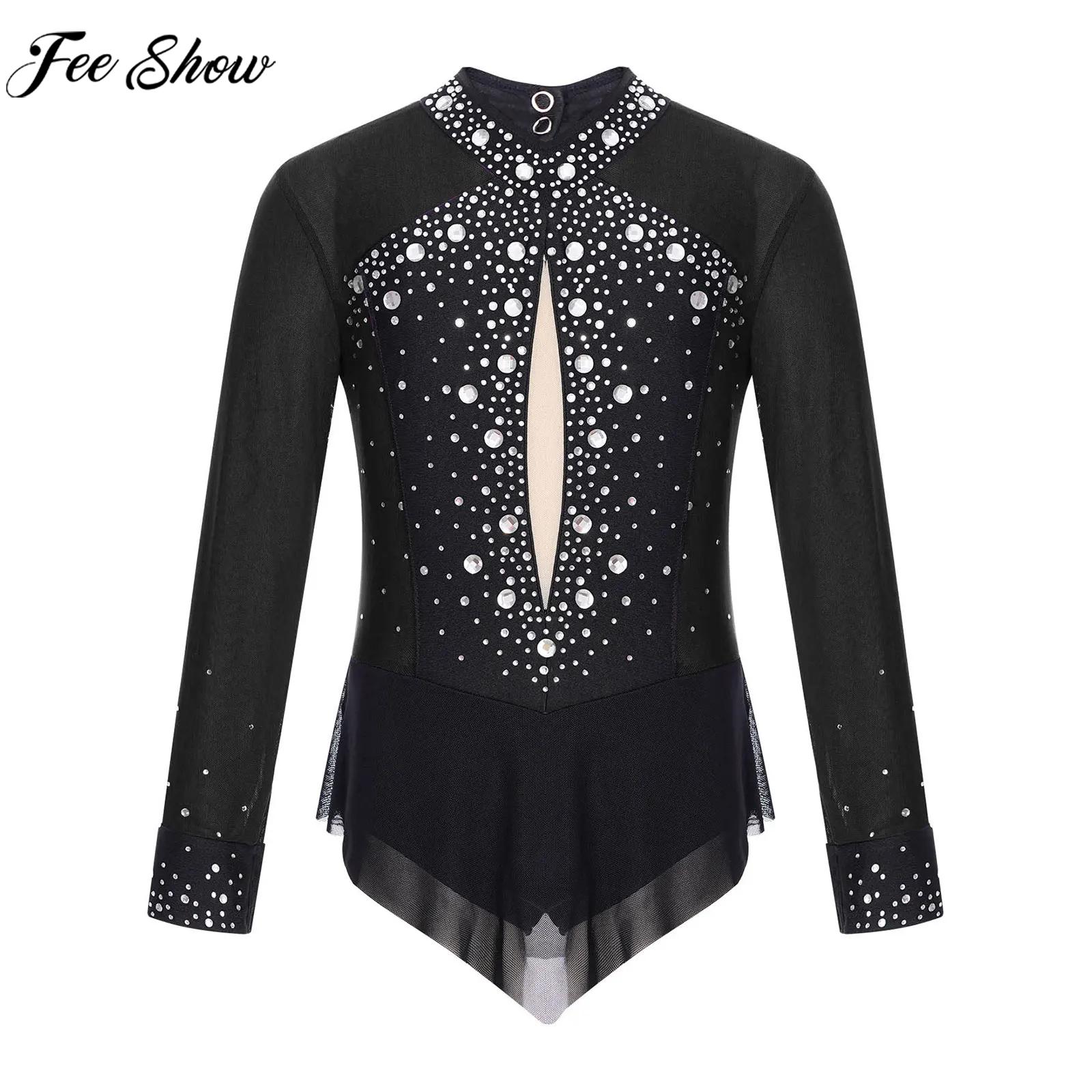Crianças menina patinação artí - Rhinestone Banding Trim avaliação e preço